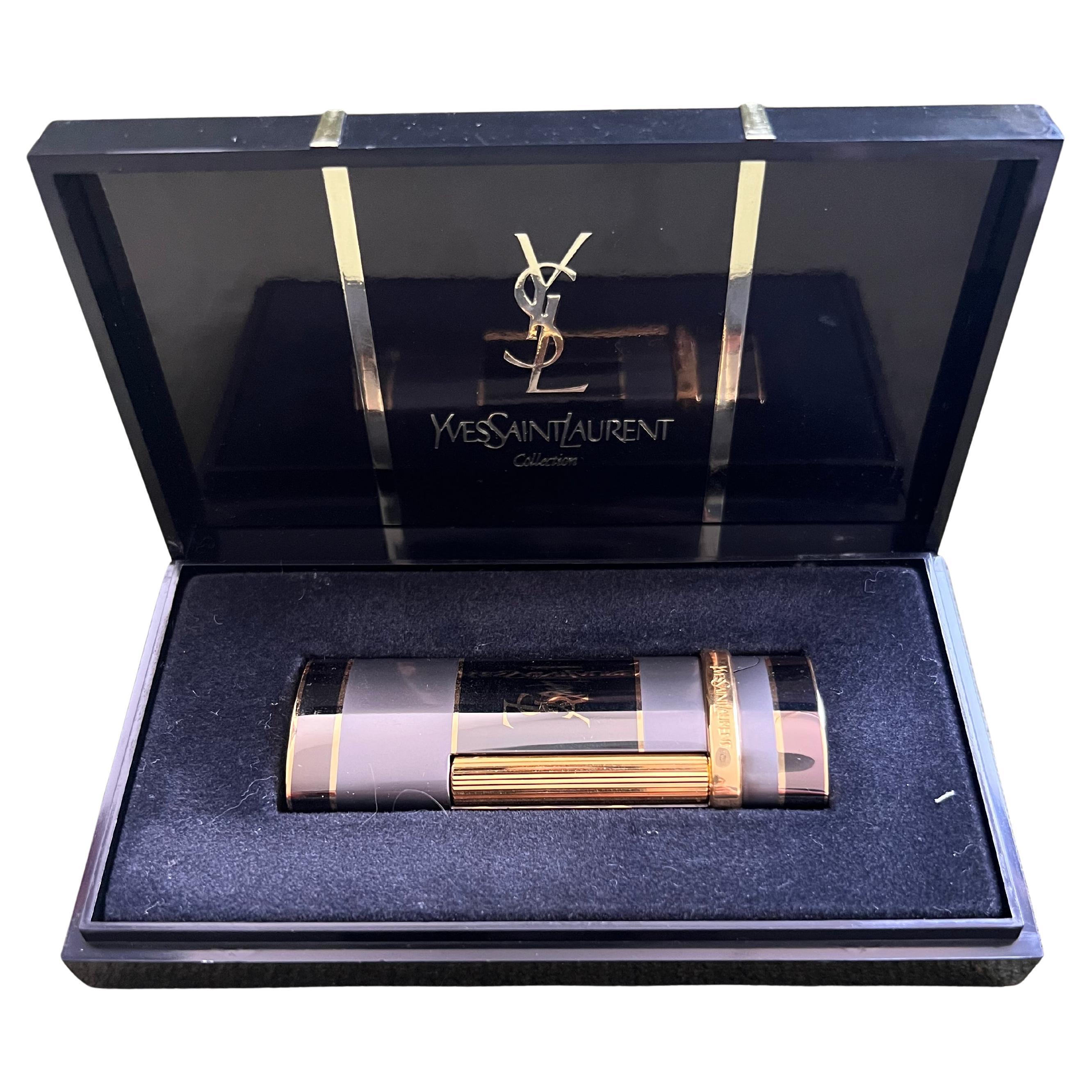 Vintage “YSL” Yves Saint Laurent Retro Cigarette Lighter, Circa 1980s Original C