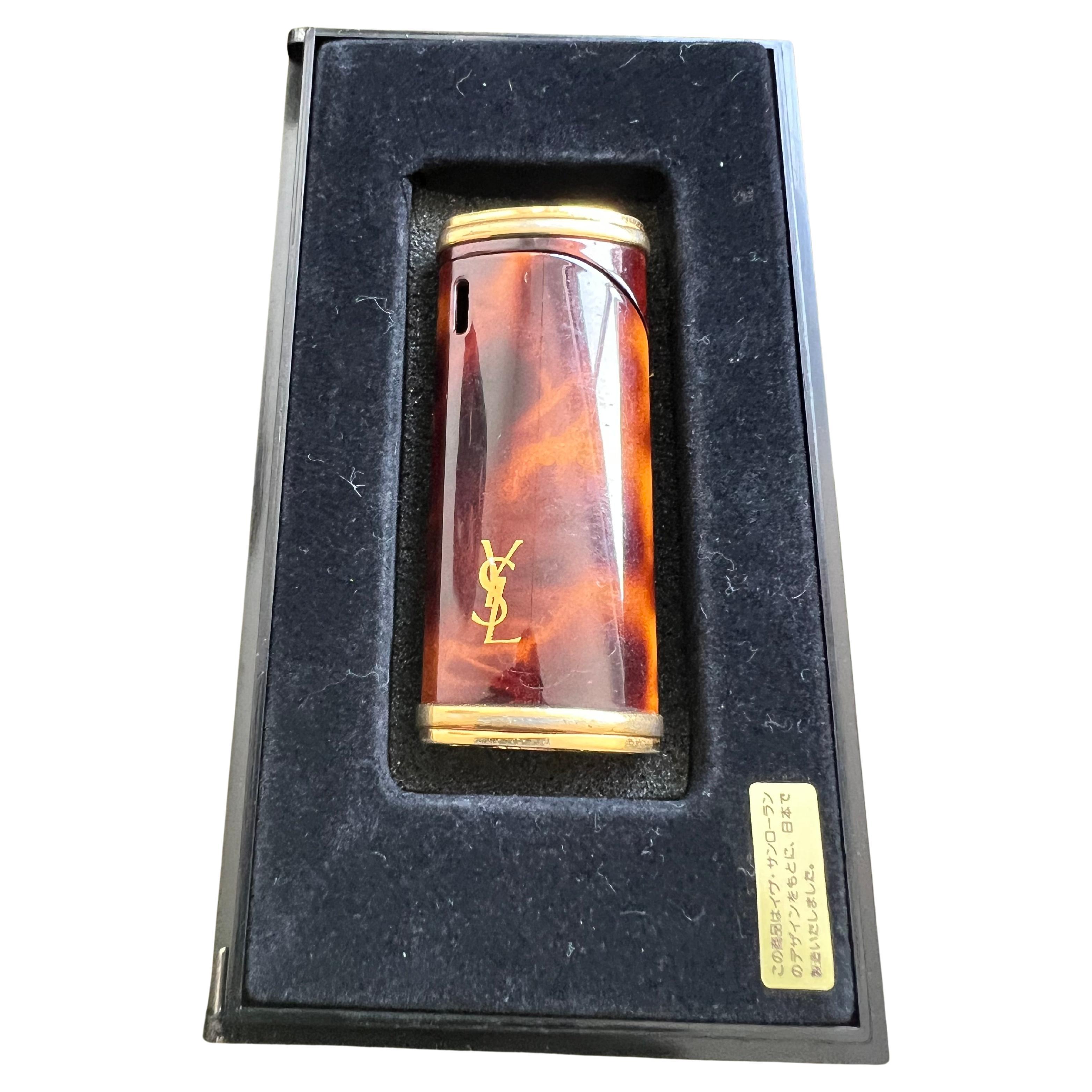 Vintage “YSL” Yves Saint Laurent Retro Cigarette Lighter, Circa 1980s Original C