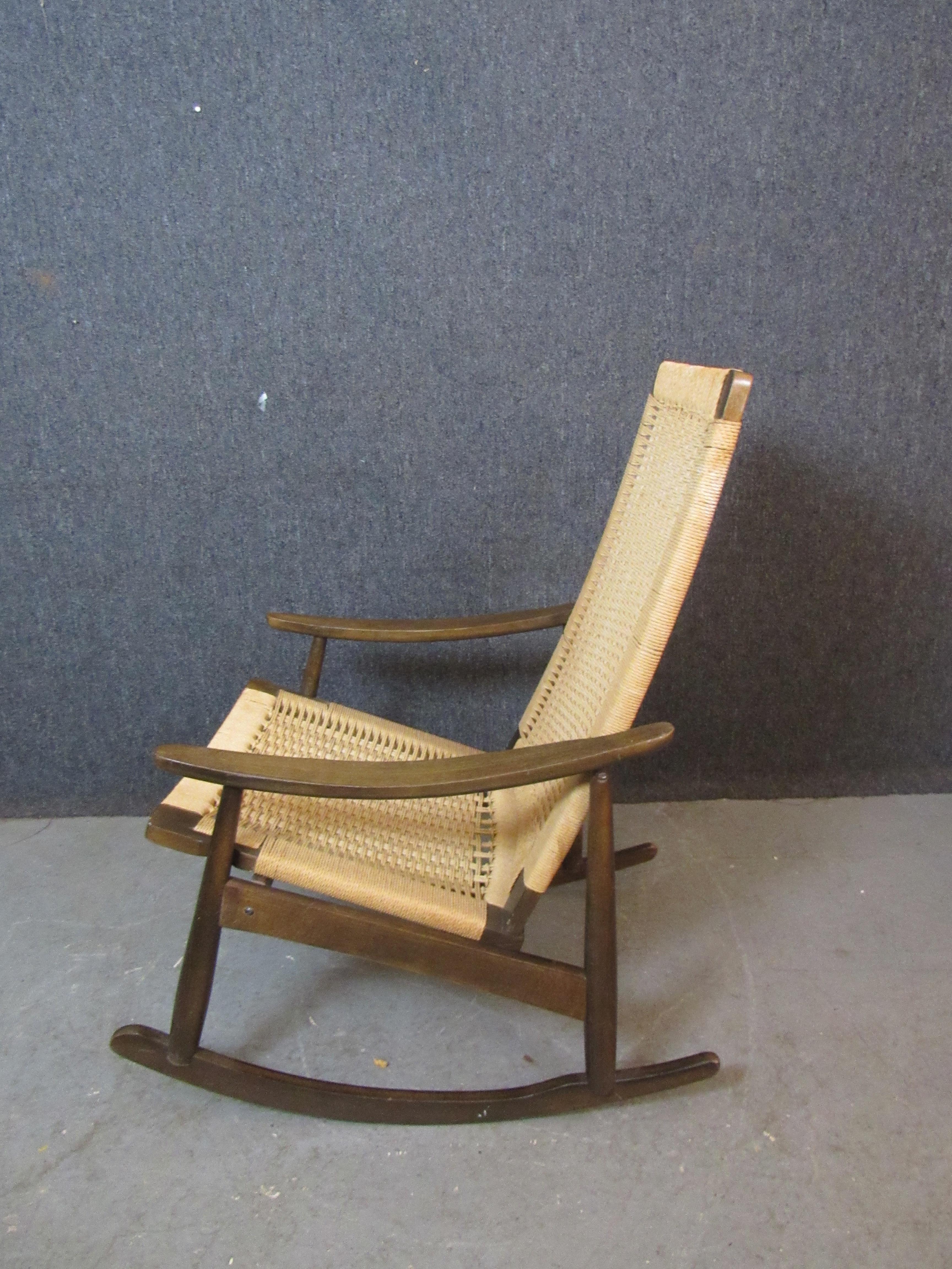 vintage danish rocking chair