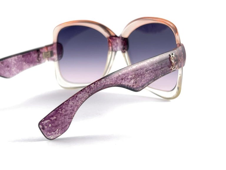 Saint Laurent Purple Gradient Sunglasses Vintage Yves Saint Laurent 541 Multicolor Gradient Purple  main image 3