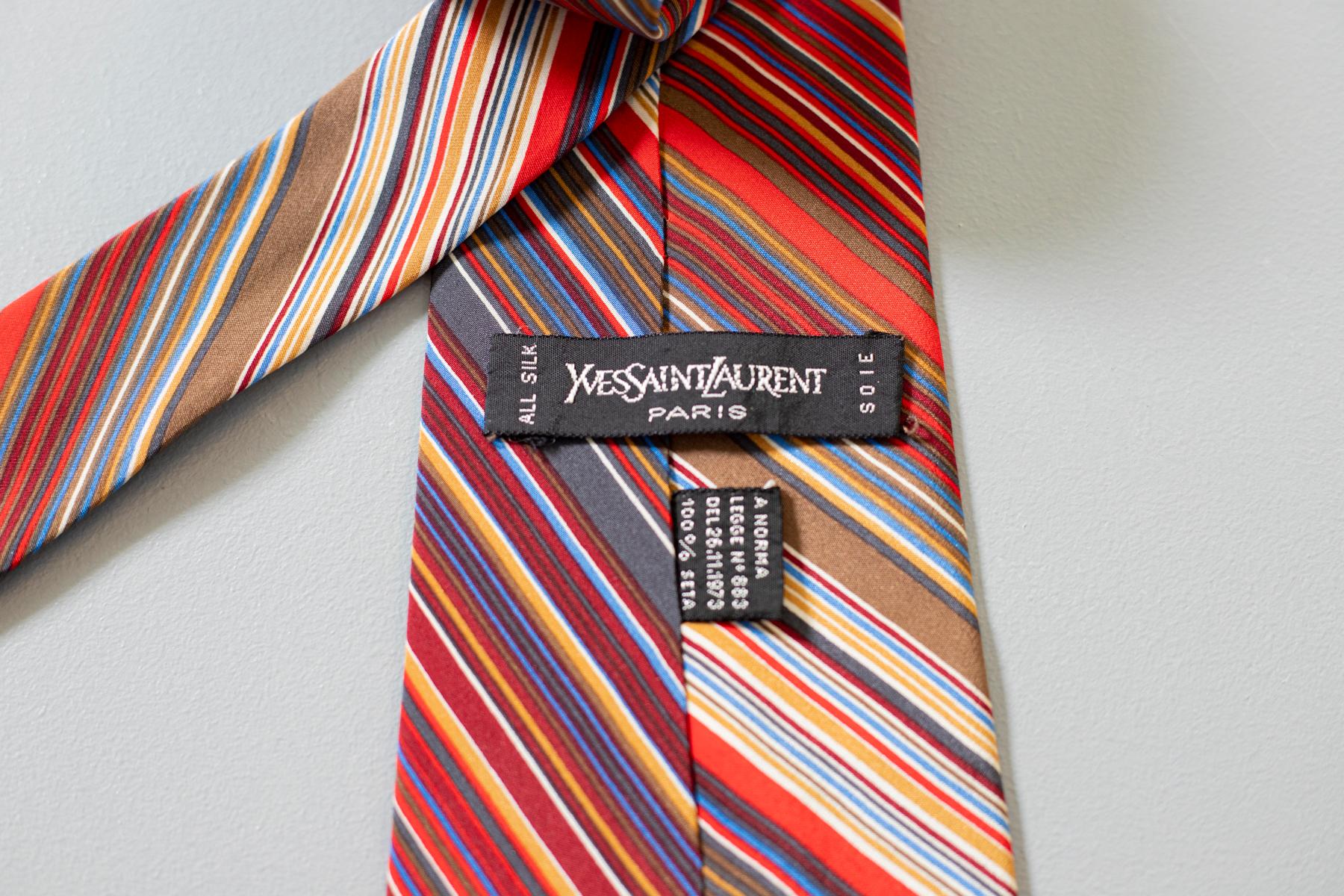 Elegante Yves Saint Laurent-Krawatte aus 100 % Seide 1