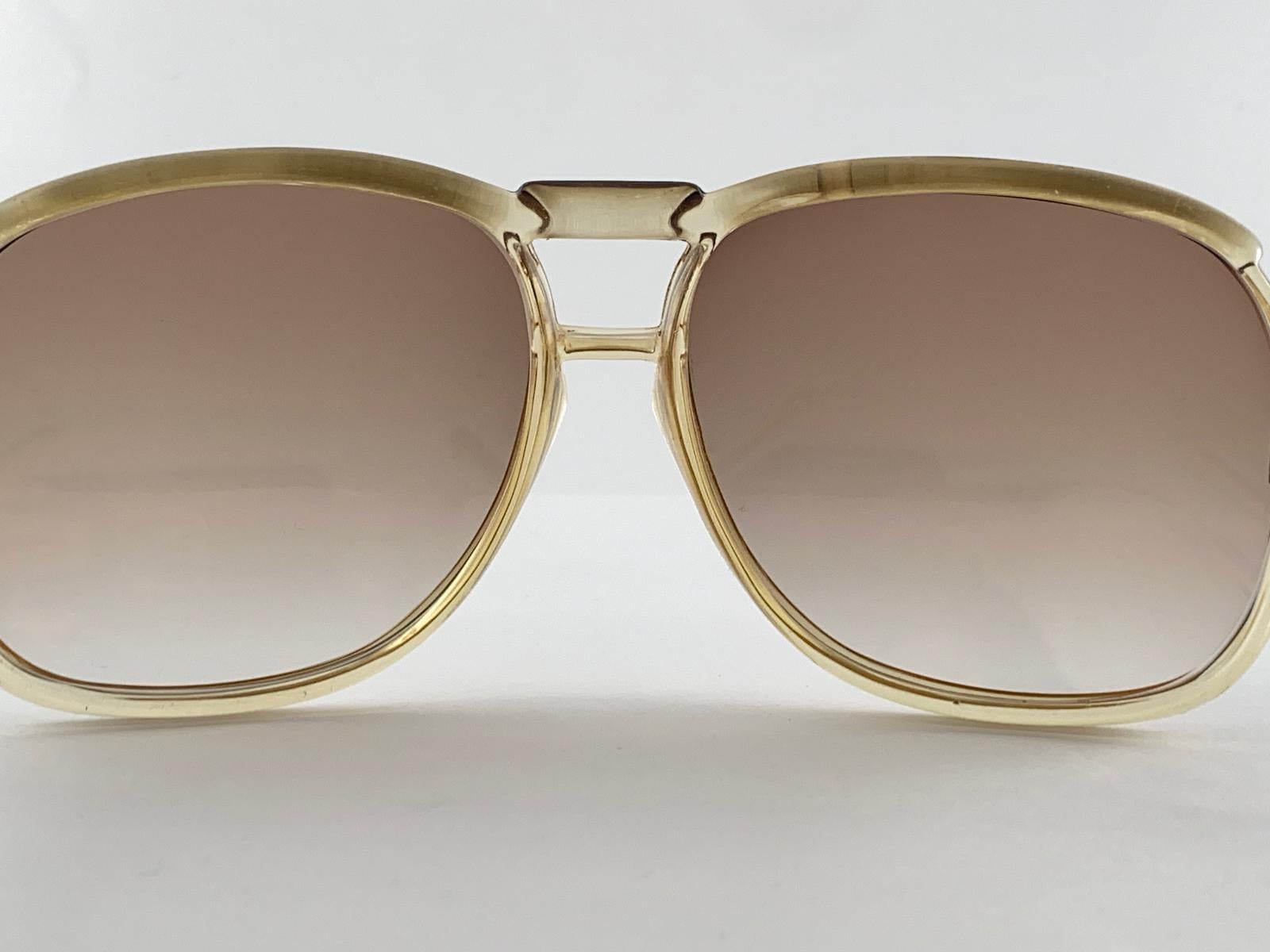 Vintage Yves Saint Laurent 7759 YSL Oversized 1980 Frankreich Sonnenbrille, Vintage, Vintage Herren im Angebot