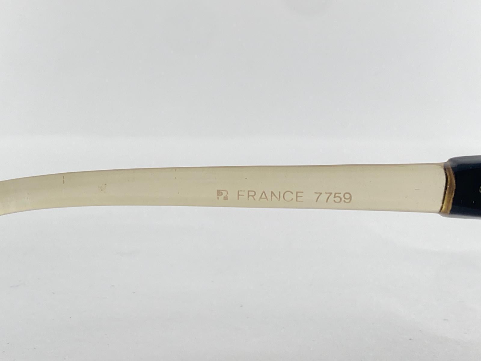 Vintage Yves Saint Laurent 7759 YSL Oversized 1980 Frankreich Sonnenbrille, Vintage, Vintage im Angebot 1