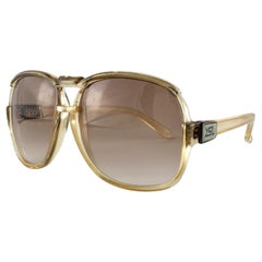 Vintage Yves Saint Laurent 7759 YSL Oversized 1980 France Sunglasses