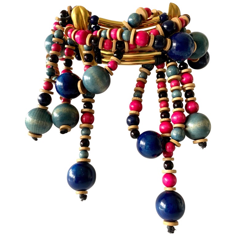 Yves Saint Laurent African Collection necklace, ca. 1967