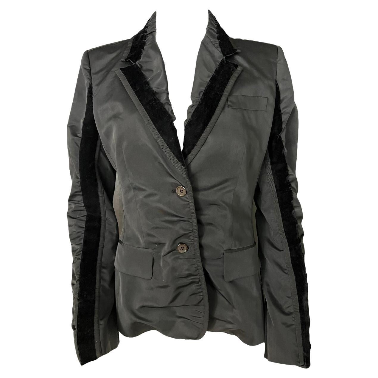Vintage Yves Saint Laurent Black Blazer Jacket, Size 40 
