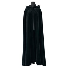 Vintage Yves Saint Laurent Black Velvet Hooded Cape