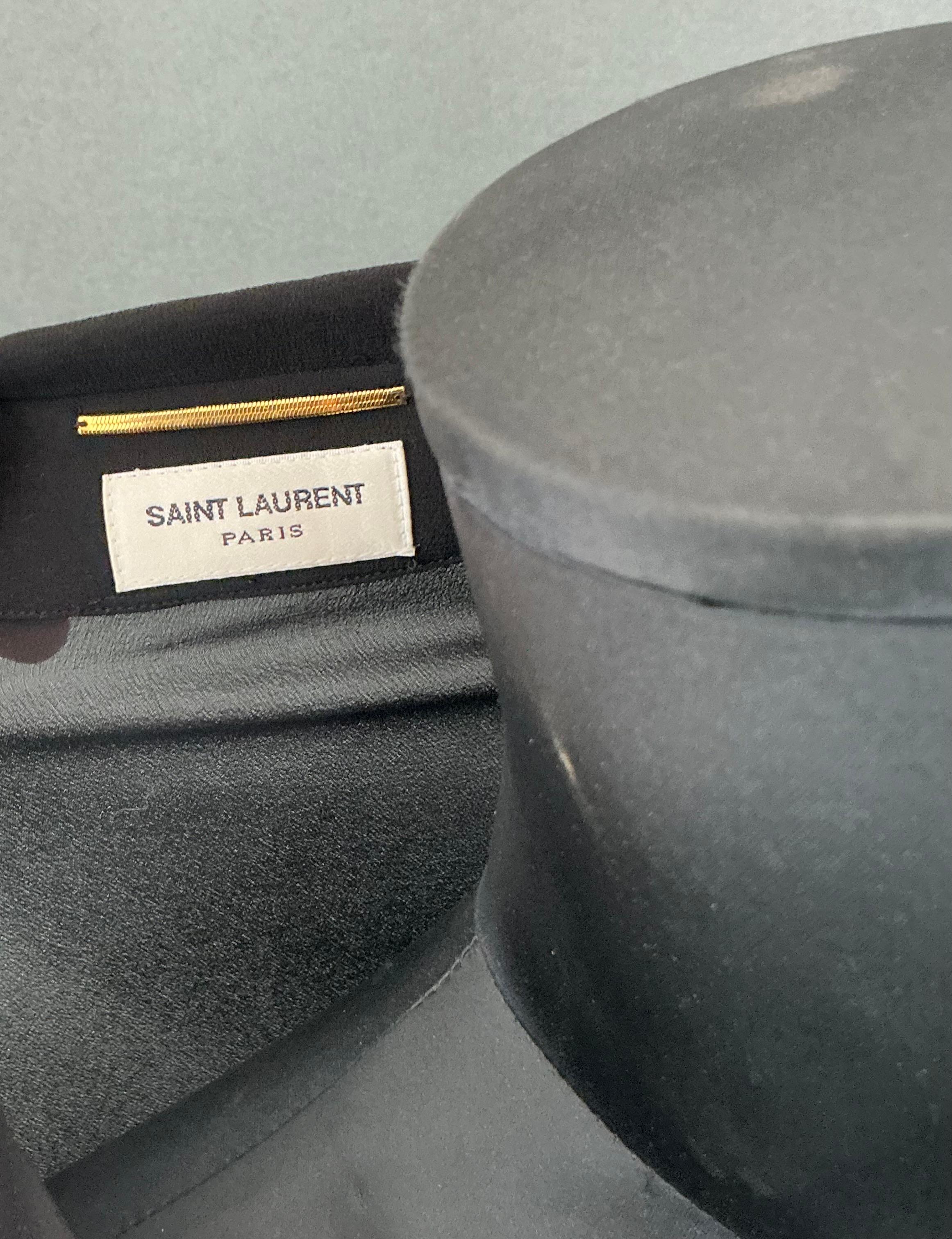Camicetta da smoking trasparente vintage di Yves Saint Laurent in vendita 5