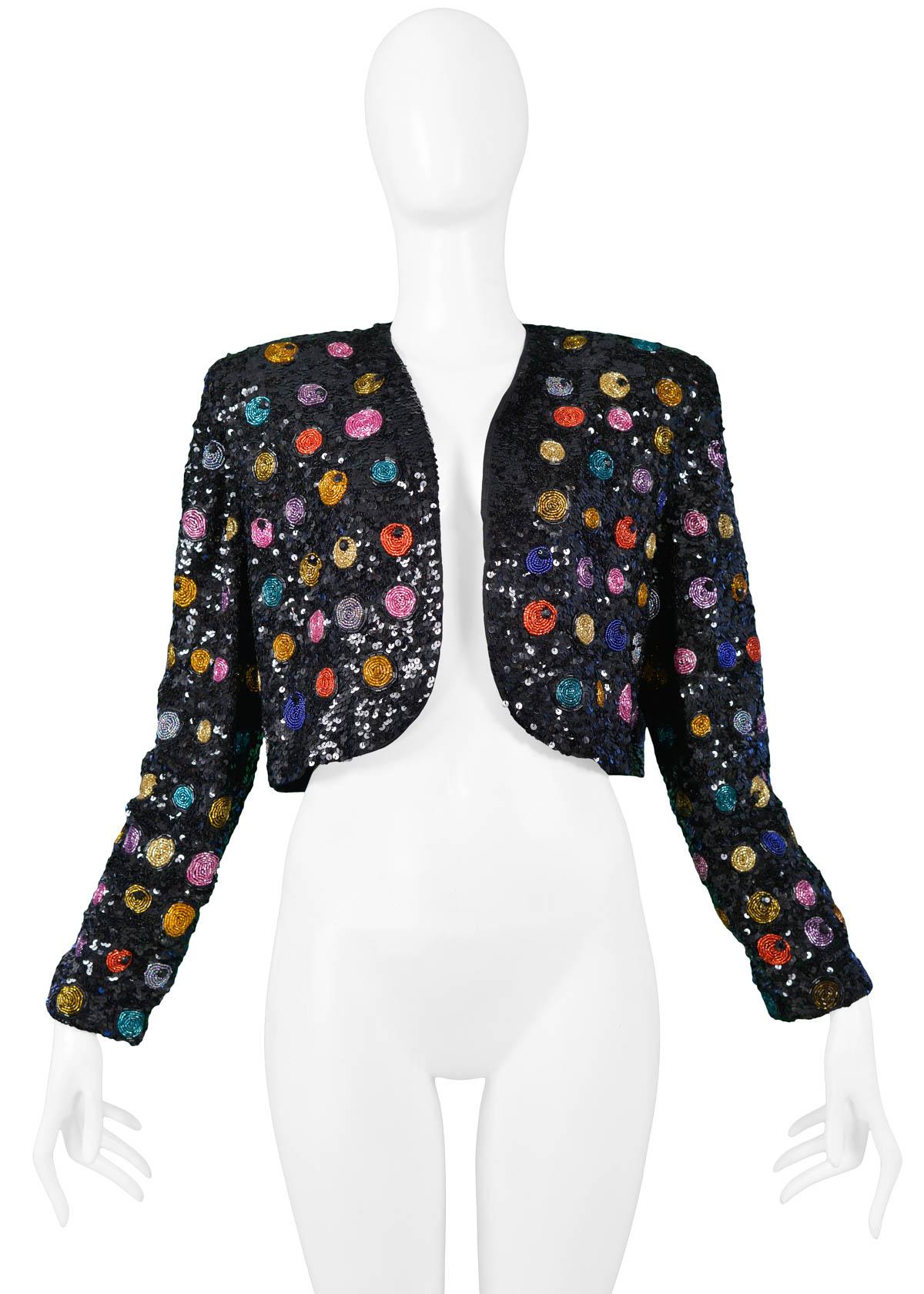 black beaded bolero