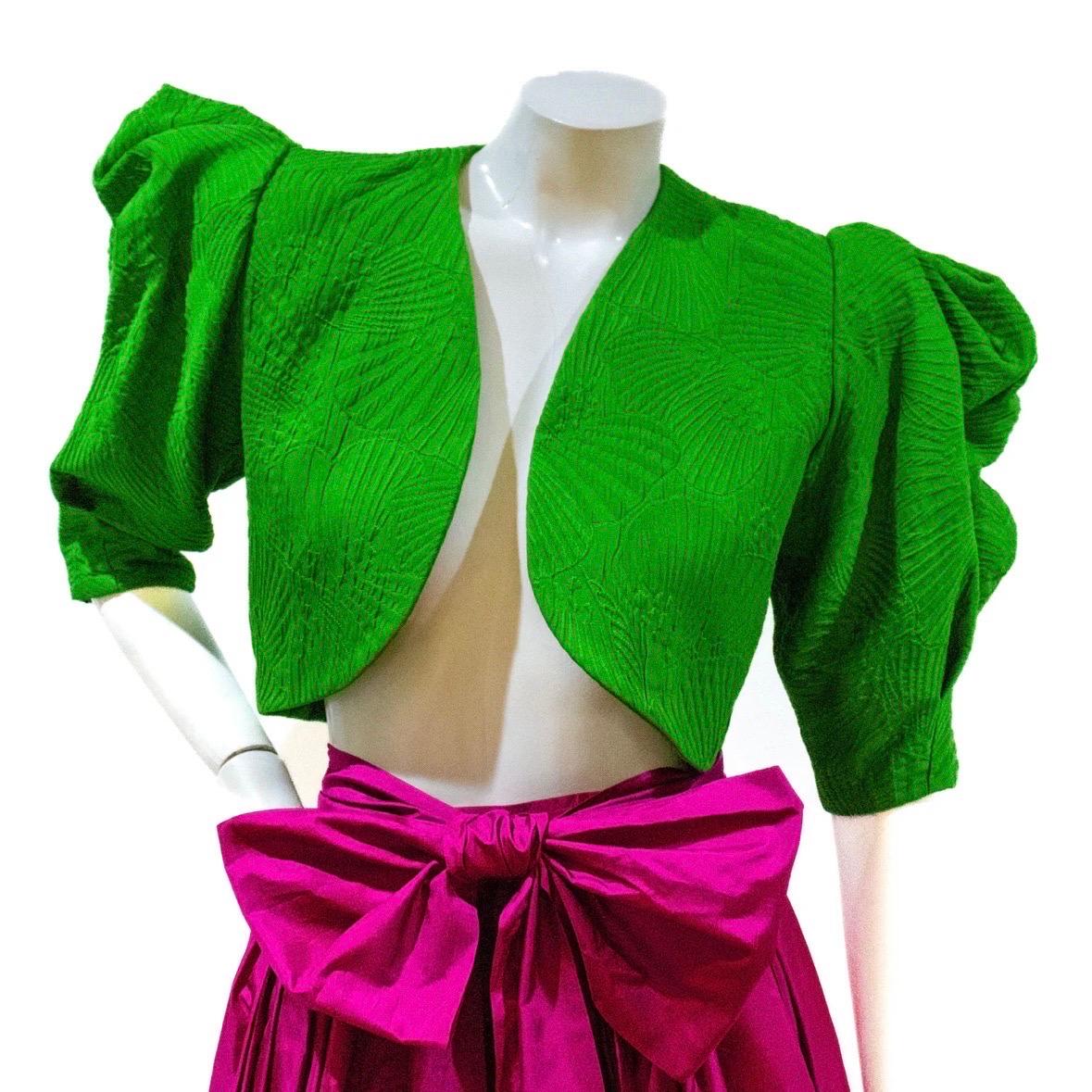 Vintage Yves Saint Laurent Bolero and Skirt Set Spring 1975 In Good Condition In Los Angeles, CA