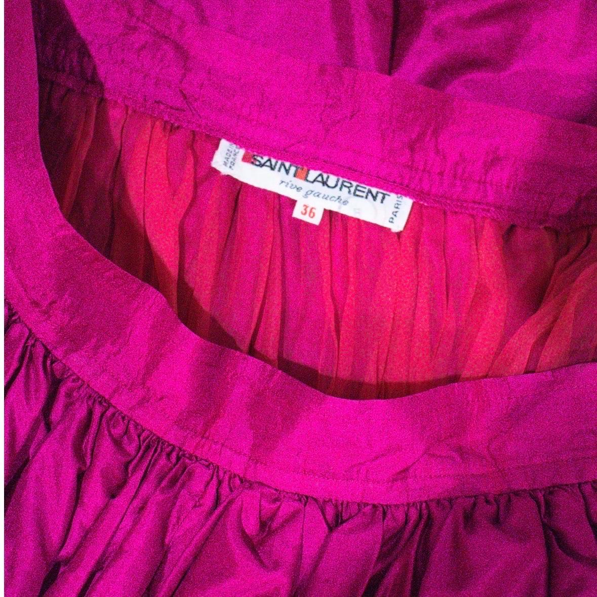 Vintage Yves Saint Laurent Bolero and Skirt Set Spring 1975 1