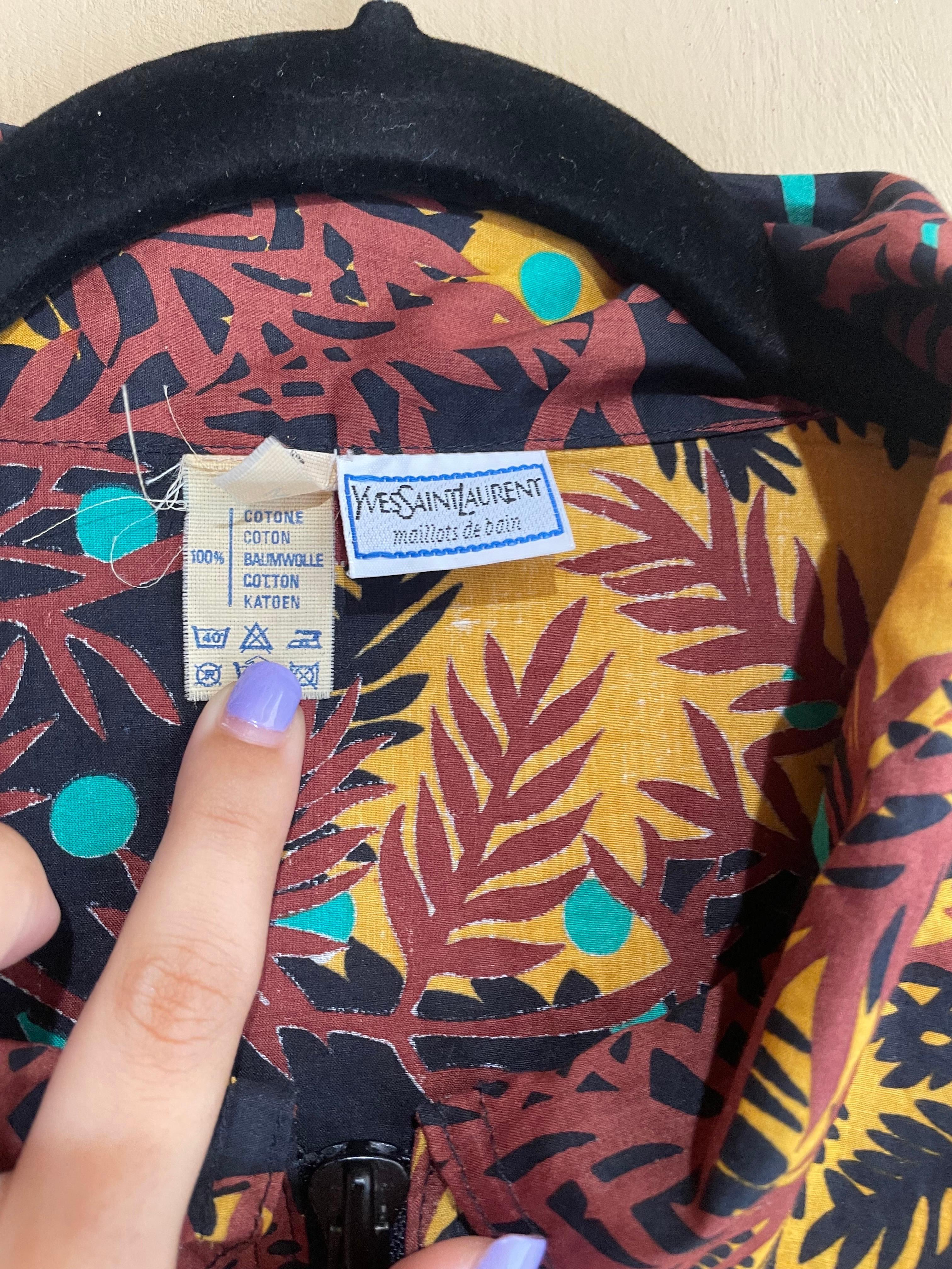 Women's or Men's Vintage Yves Saint Laurent bomber jacket For Sale