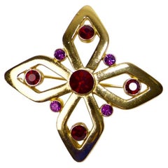 Yves Saint Laurent Brosche im Vintage-Stil