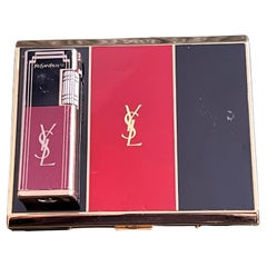 Vintage “Yves Saint Laurent“ Cigarette Case and Lighter Set