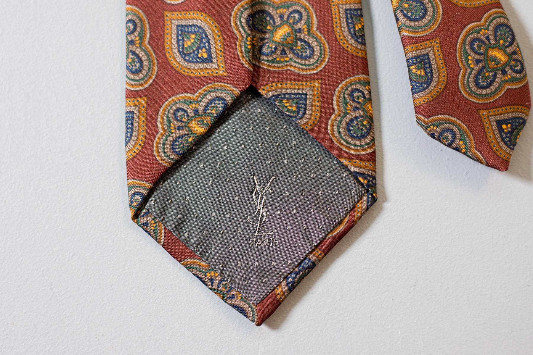 cravate yves saint laurent vintage
