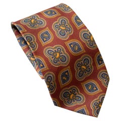 Vintage Yves Saint Laurent decorated all-silk tie 