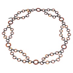 Vintage Yves Saint Laurent Double Disc Chain Belt