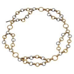 Vintage Yves Saint Laurent Double Disc Chain Belt