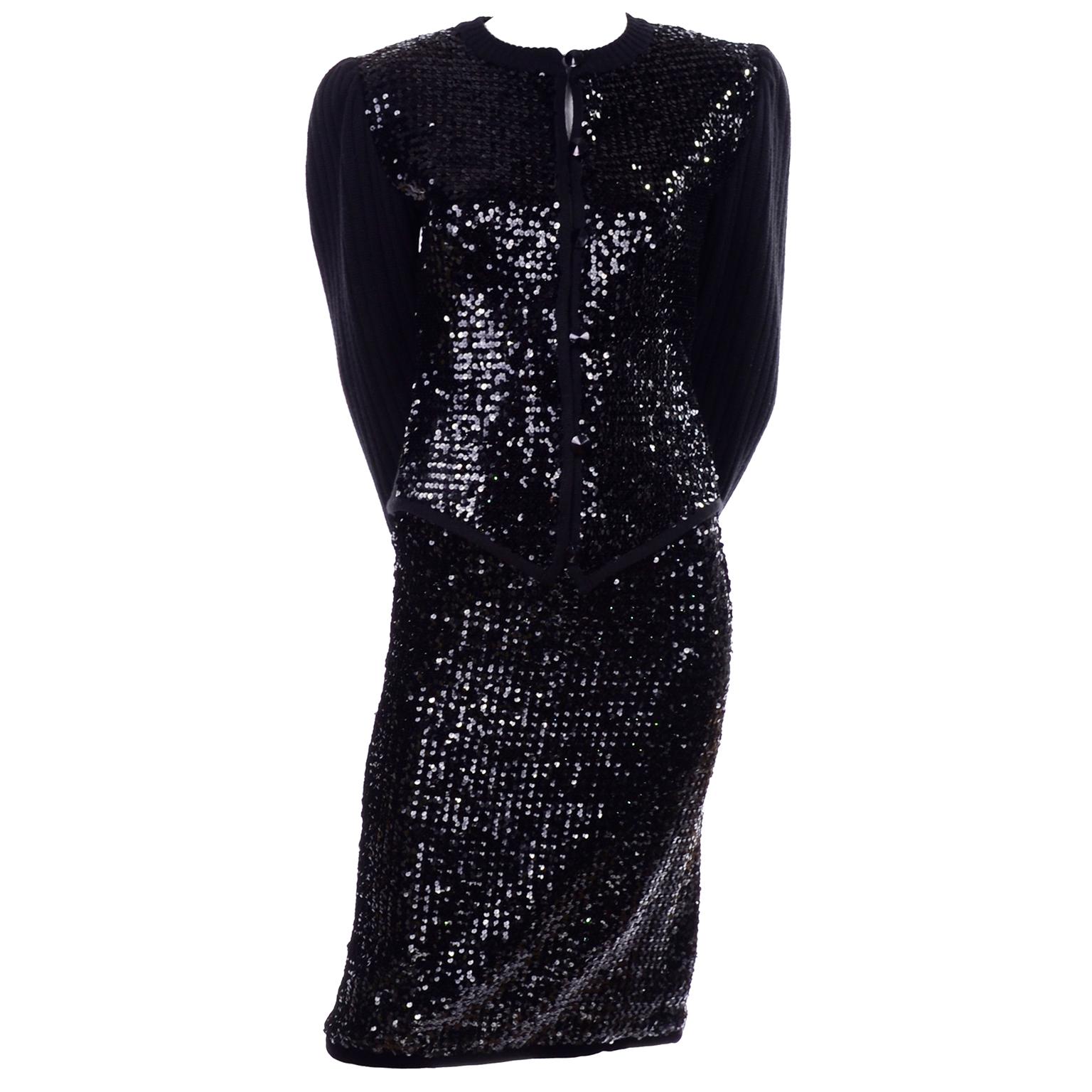 saint laurent sequin dress