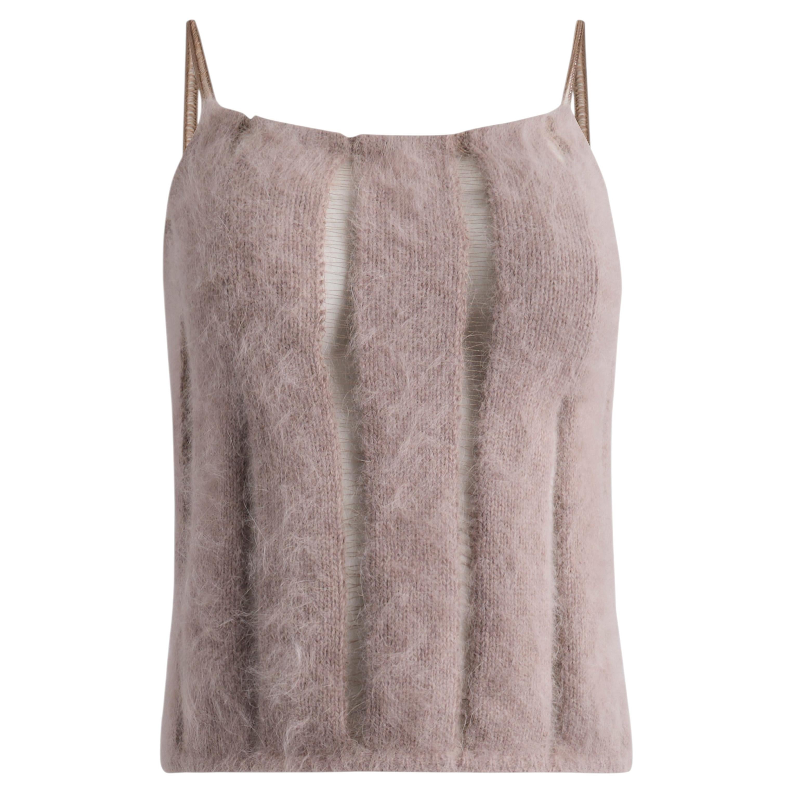Vintage Yves Saint Laurent F&F Vintage 2001 Pink Angora Top