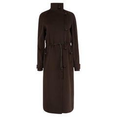 Vintage Yves Saint Laurent F/W 2004 Brown Wool Coat