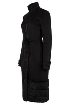 Vintage Yves Saint Laurent F&F Vintage 2004 Runway Wool & Mink Coat