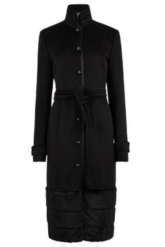 Vintage Yves Saint Laurent F&F Vintage 2004 Runway Wool & Mink Coat