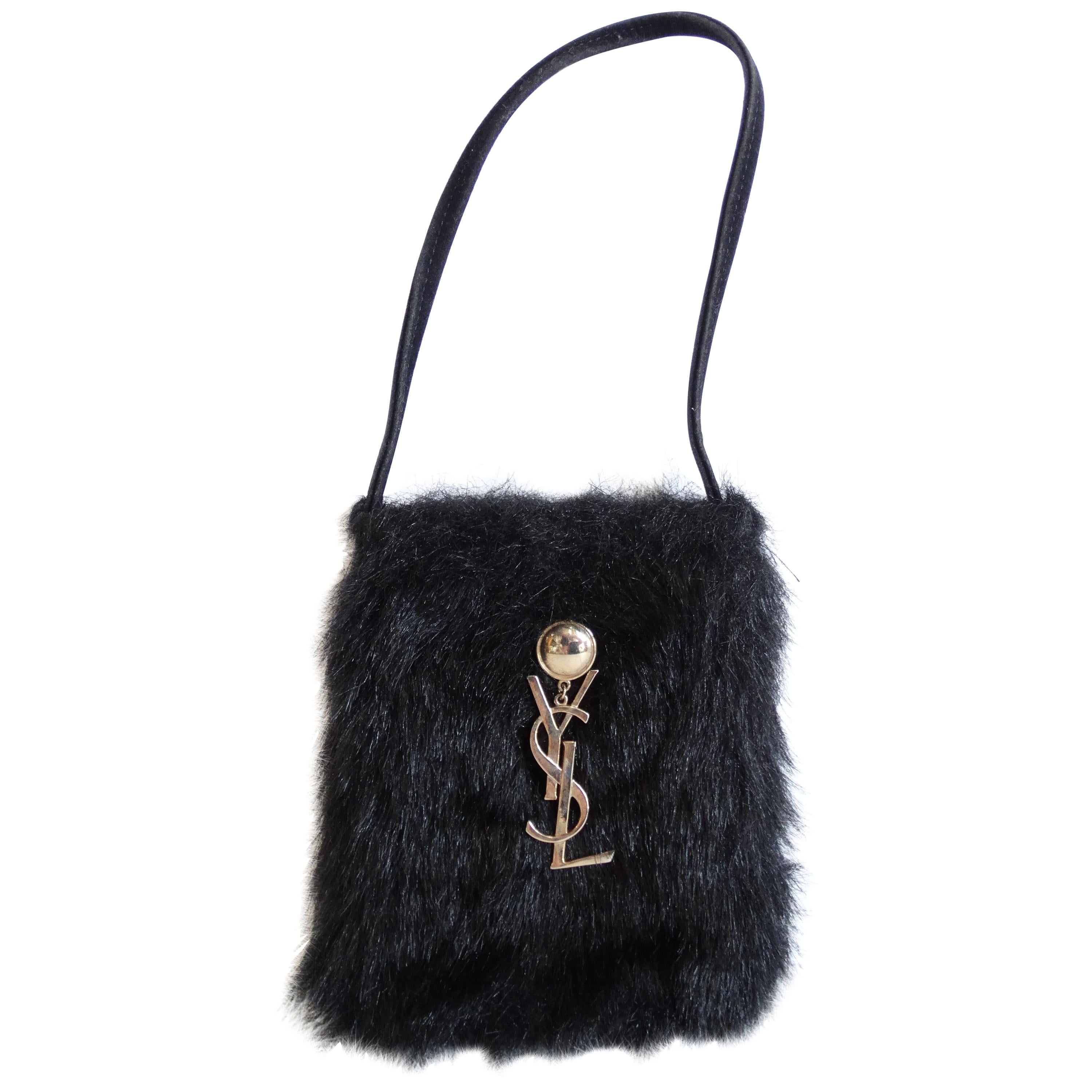 Vintage Yves Saint Laurent Faux Fur Bag