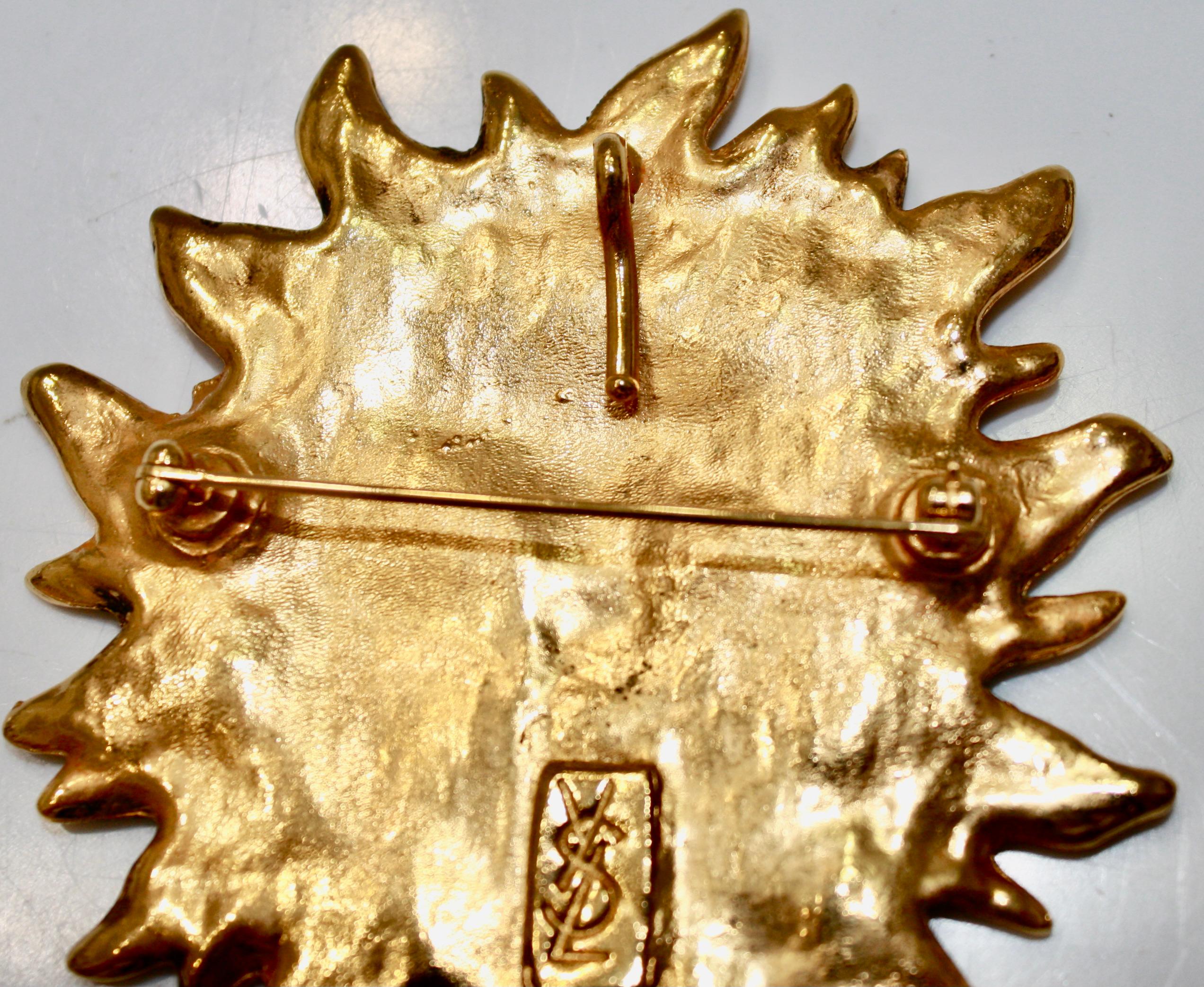 ysl snake brooch