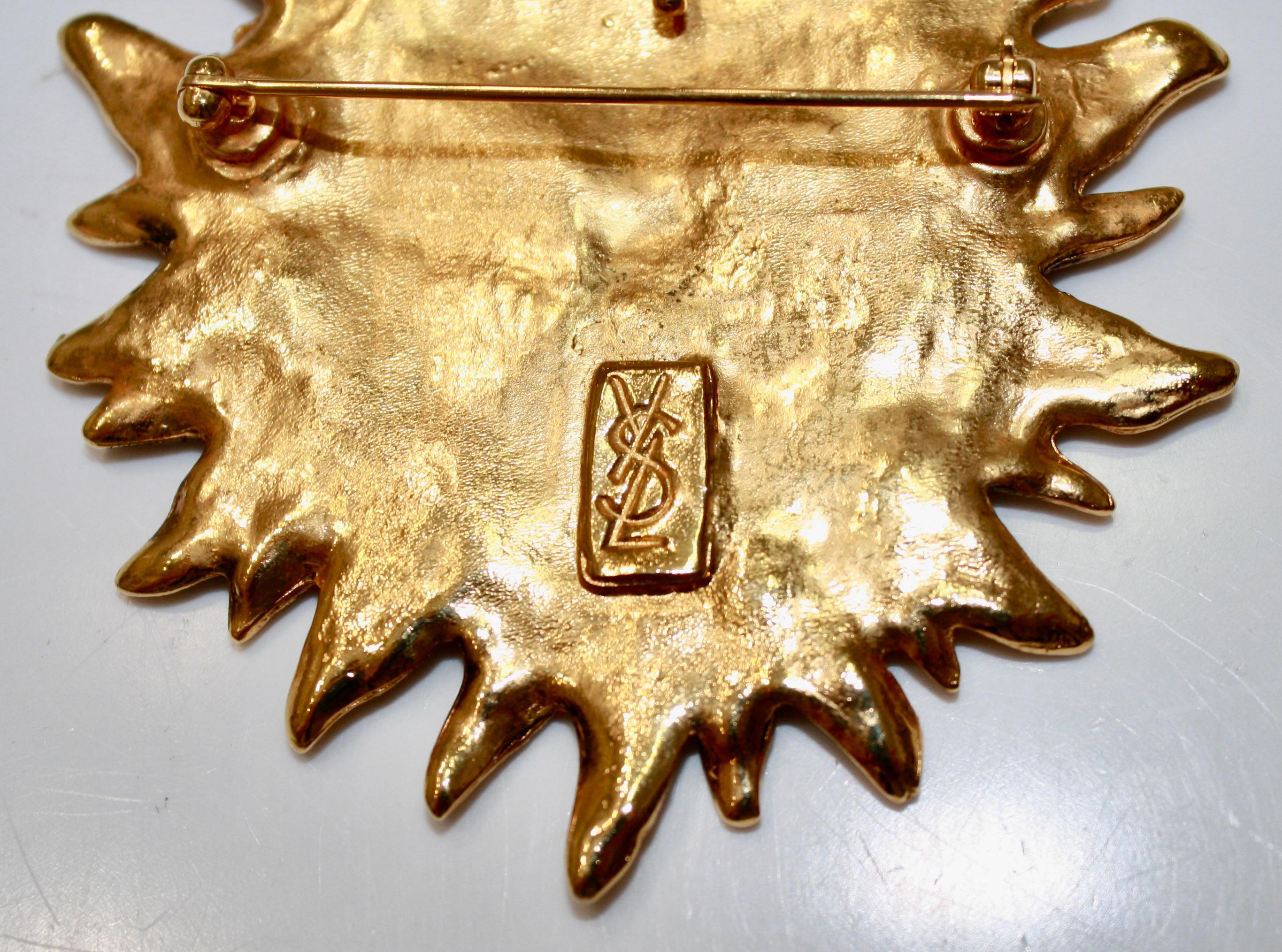vintage ysl brooch