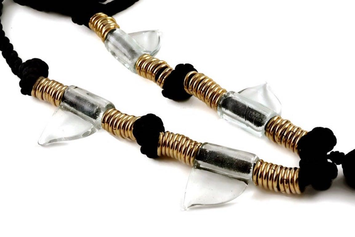 saint laurent shark tooth necklace