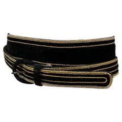 Vintage Yves Saint Laurent Gold Wrap Around Belt