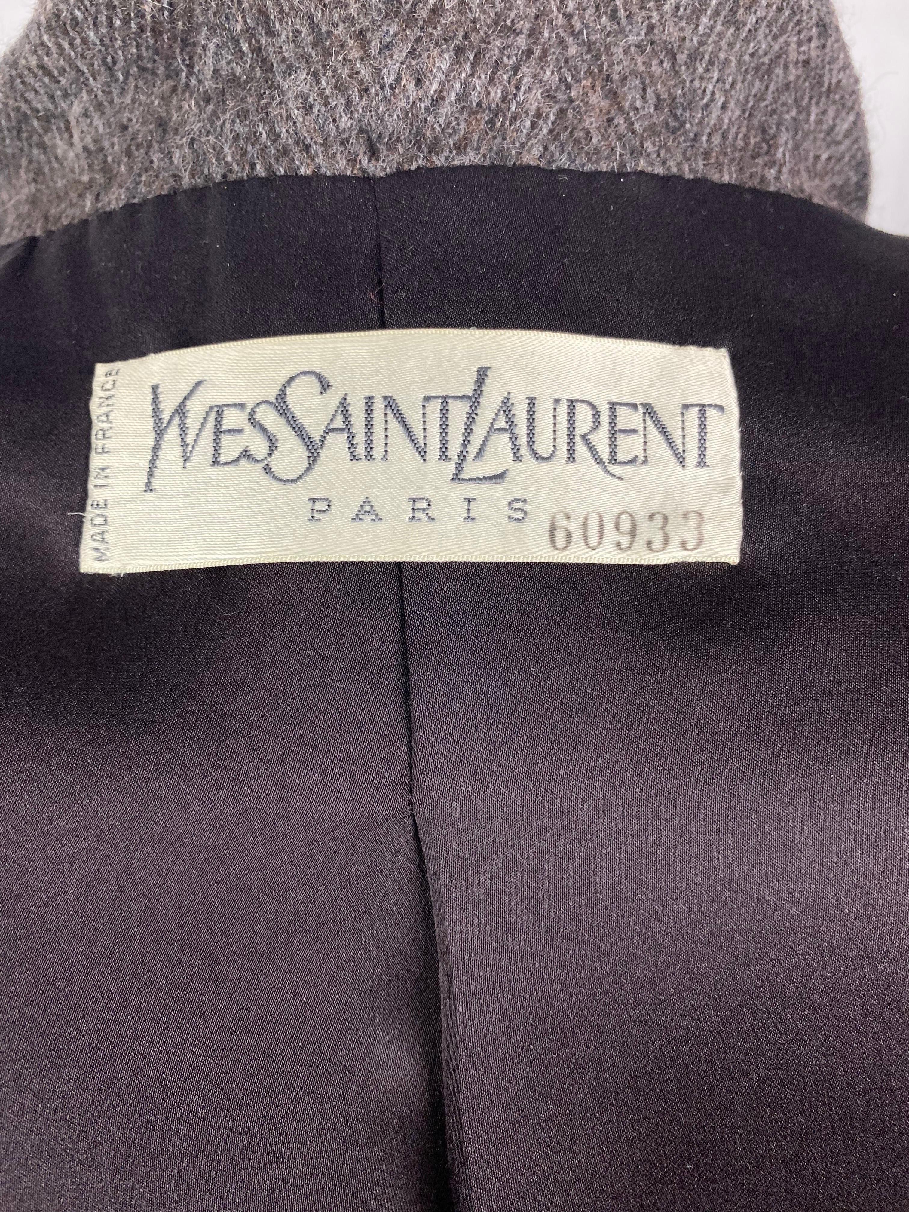 Vintage Yves saint Laurent Haute couture wool jacket  6