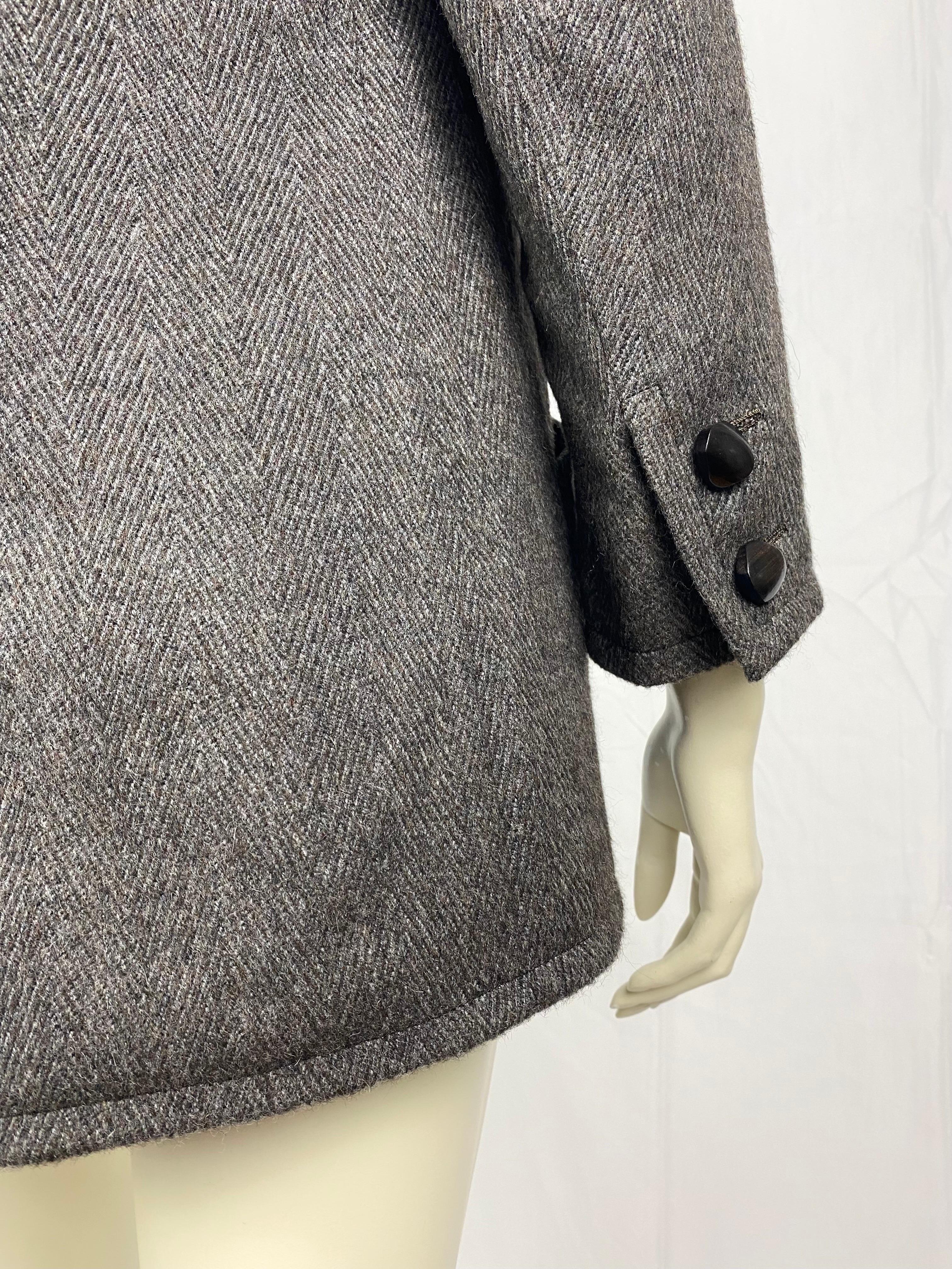 Vintage Yves saint Laurent Haute couture wool jacket  3