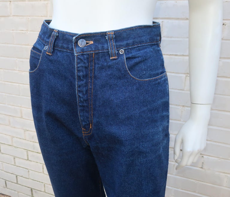 Vintage Yves Saint Laurent High Rise Blue Jeans Pants at 1stDibs | vintage  ysl jeans, st laurent jeans, yves saint laurent jeans