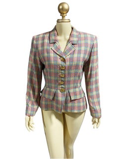Vintage YVES SAINT LAURENT - Houndstooth Blazer