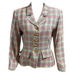 Vintage YVES SAINT LAURENT - Blazer mit Hahnentrittmuster