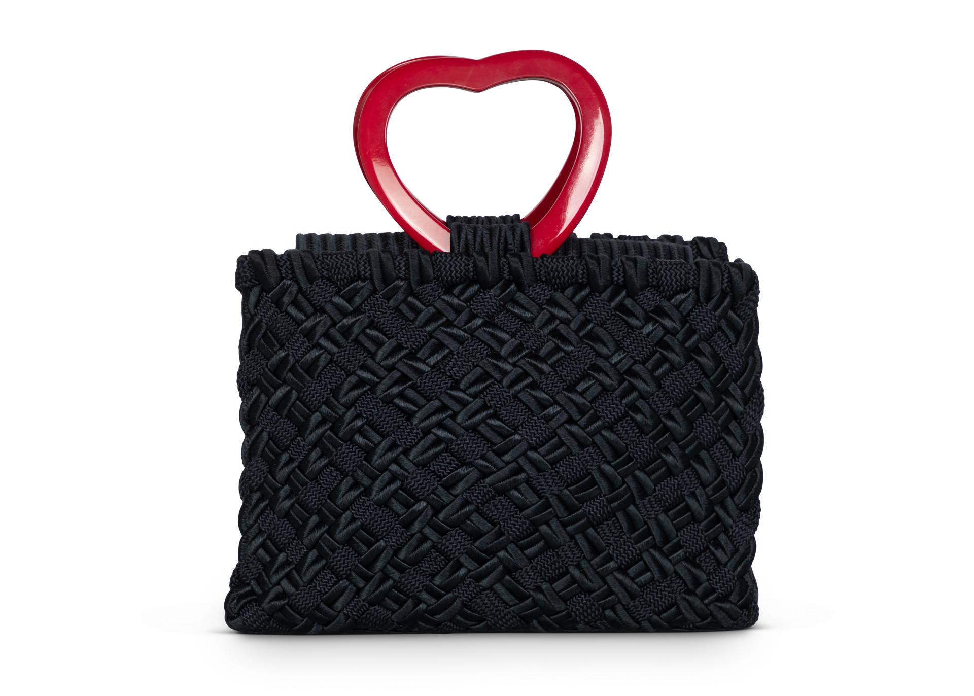 ysl heart bag black