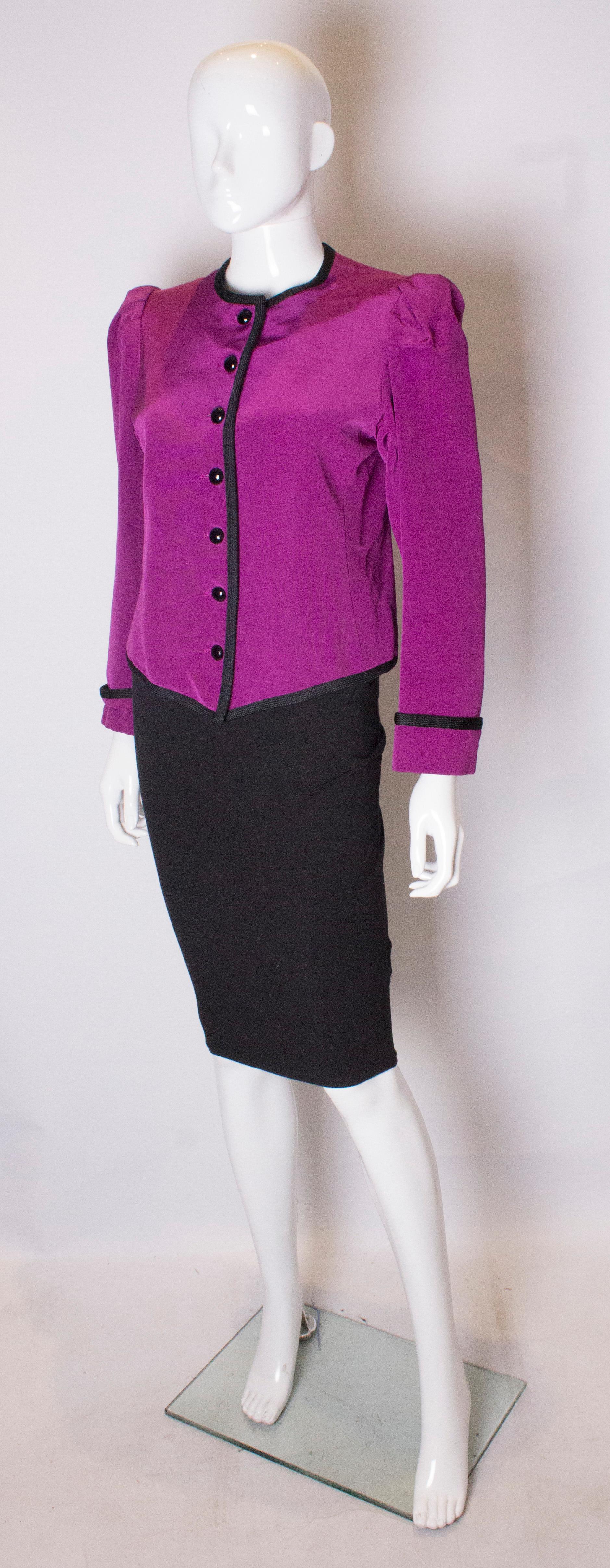 Purple Vintage Yves Saint Laurent Jacket