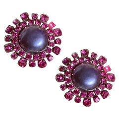 Vintage YVES SAINT LAURENT Left Bank earrings