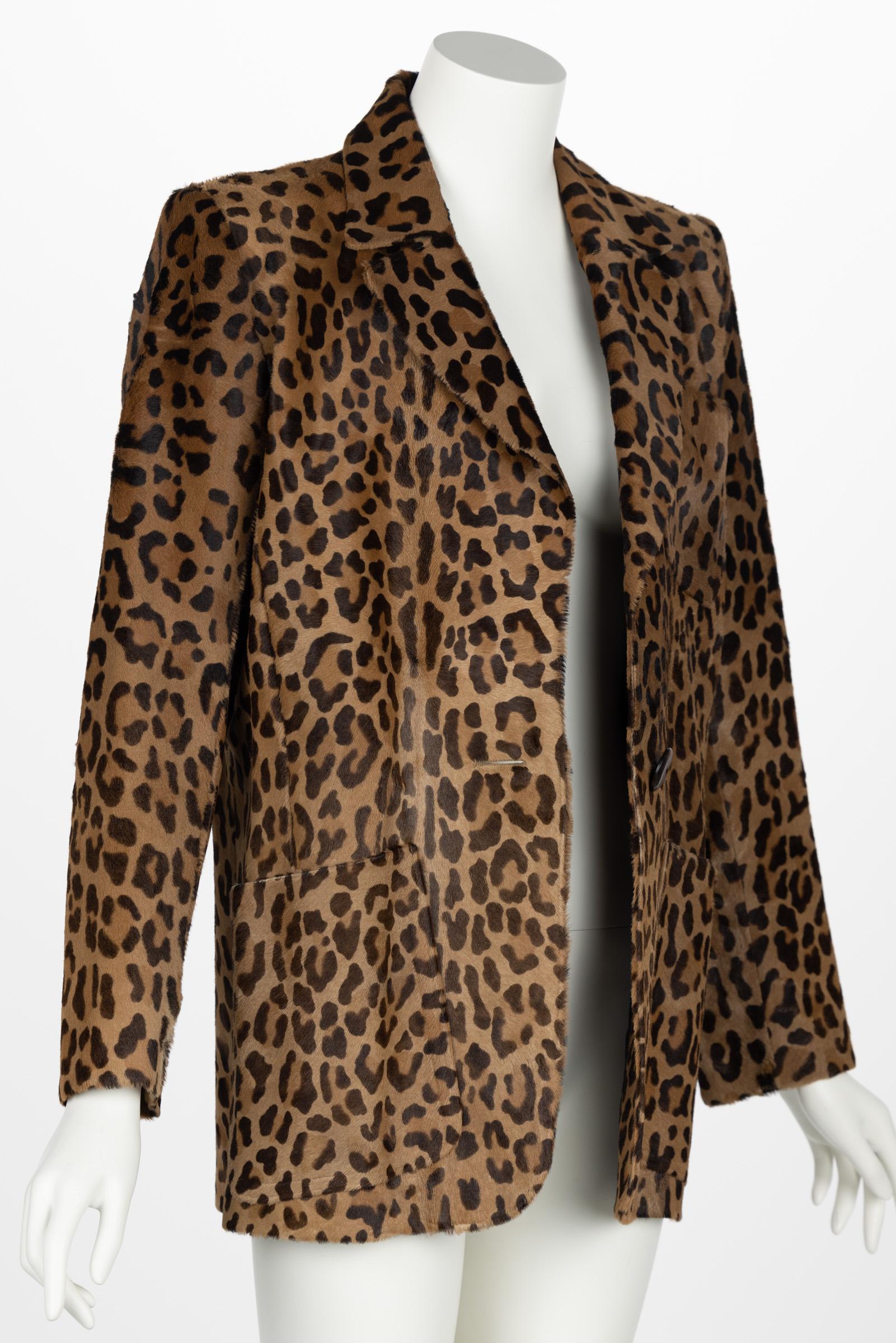 saint laurent leopard fur coat
