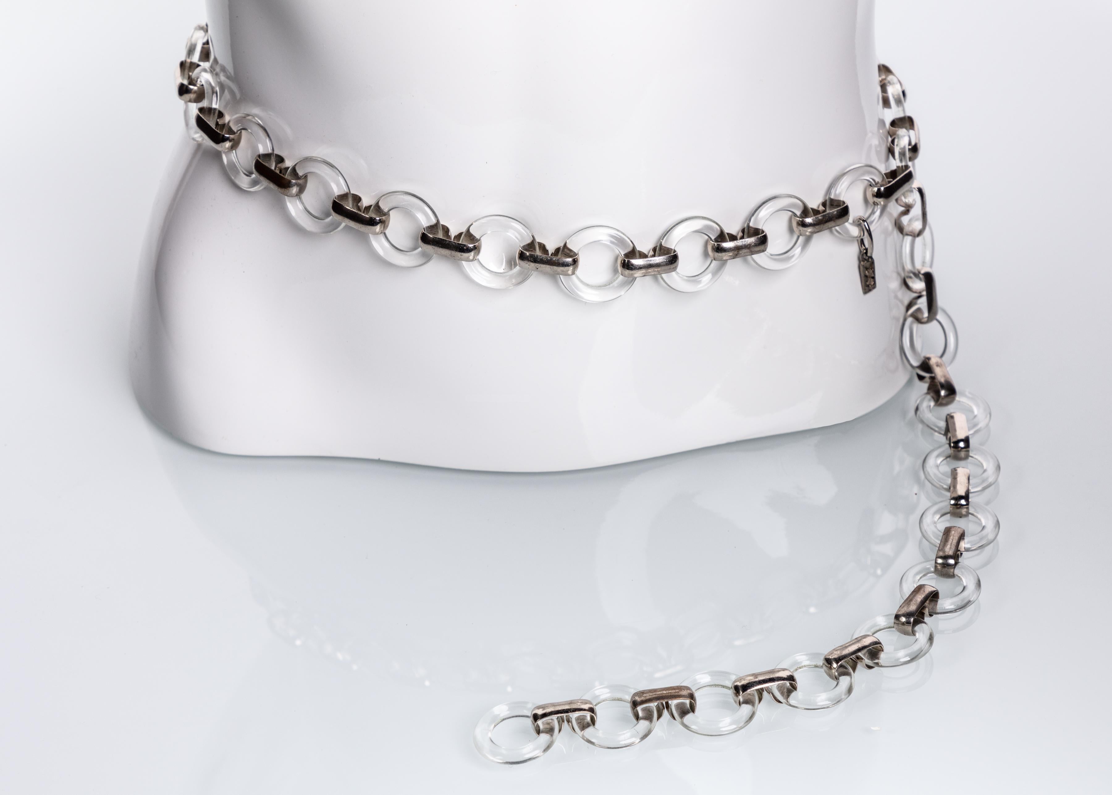 belt silver necklaces