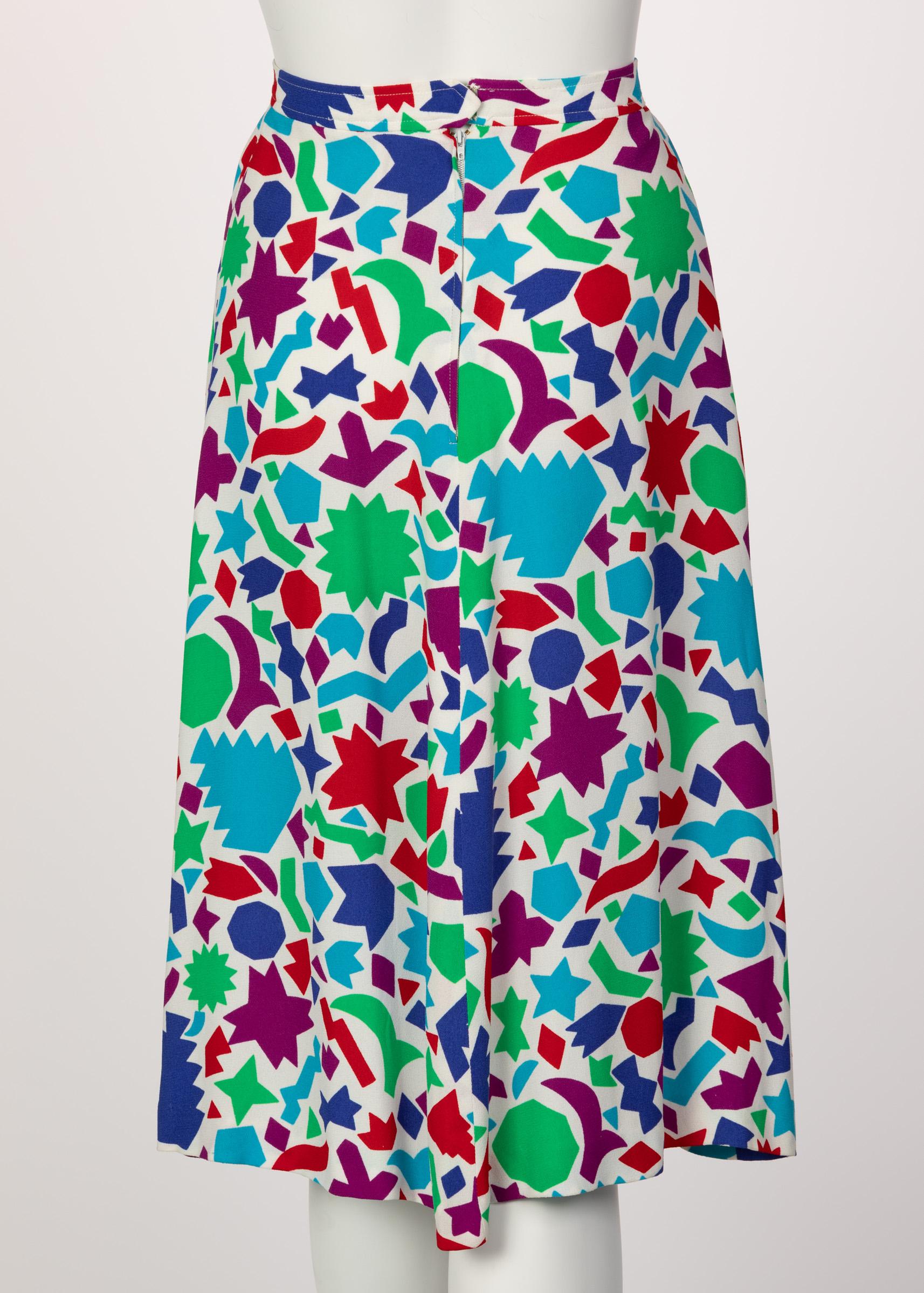 Women's Vintage Yves Saint Laurent Matisse Inspired Skirt YSL For Sale