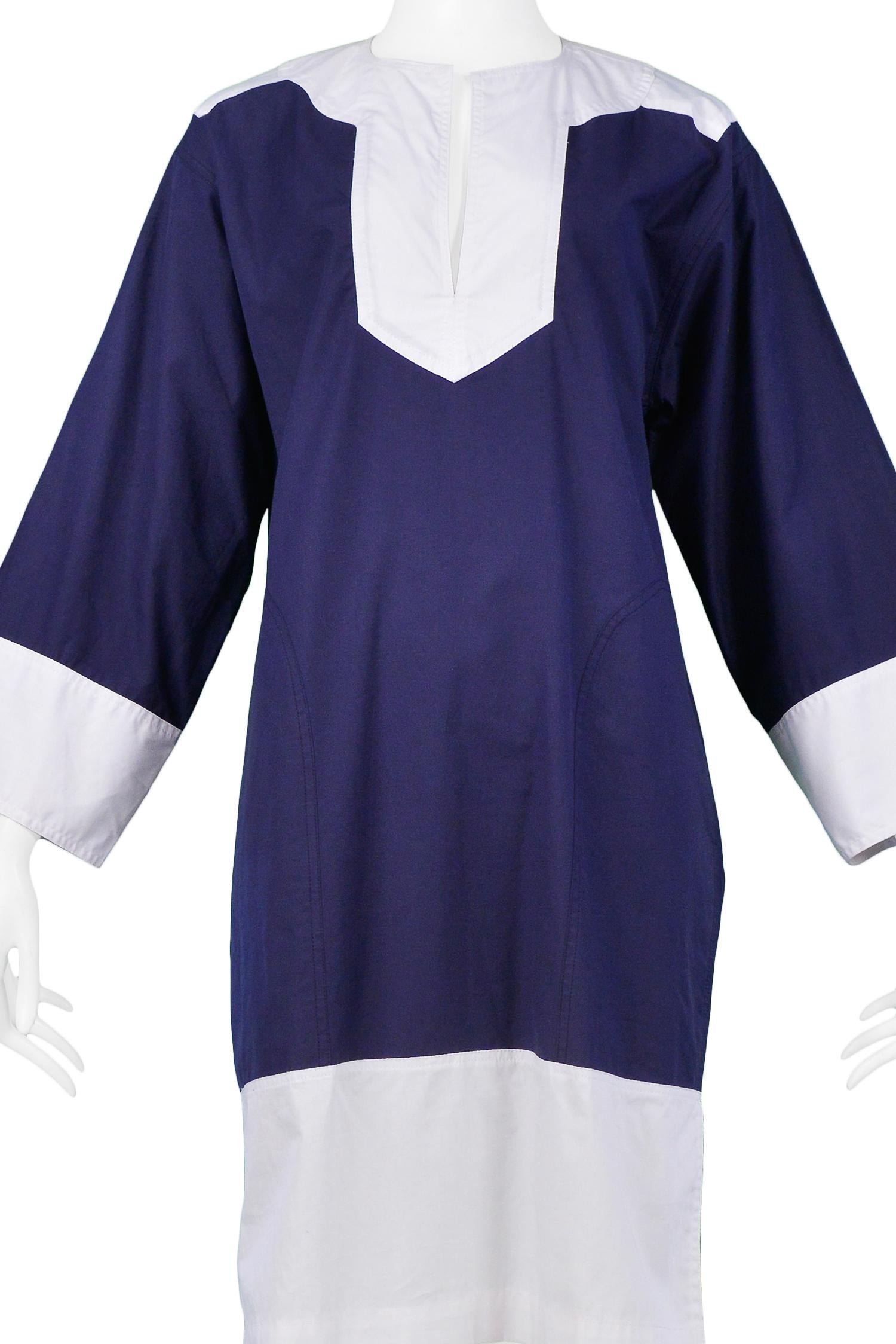 navy blue tunic dress