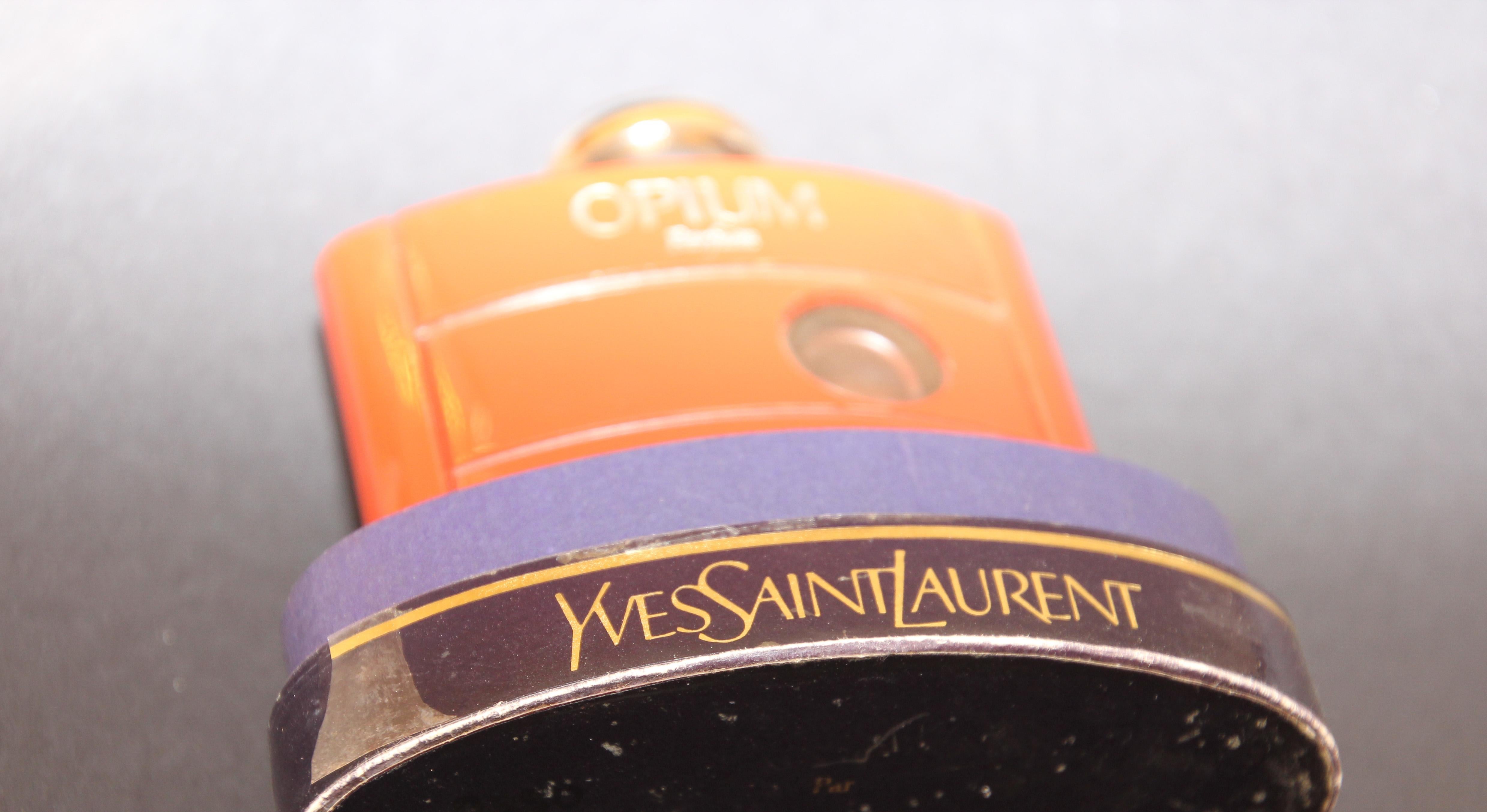 Vintage Yves Saint Laurent Opium Parfum, hergestellt in Frankreich, Sammlerflasche, 1980er Jahre im Angebot 3