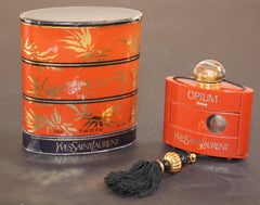 Botella de colección Vintage Yves Saint Laurent Opium Parfum Made in France Años 80