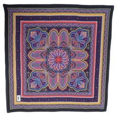Vintage YVES SAINT LAURENT Paisley Style Silk Scarf