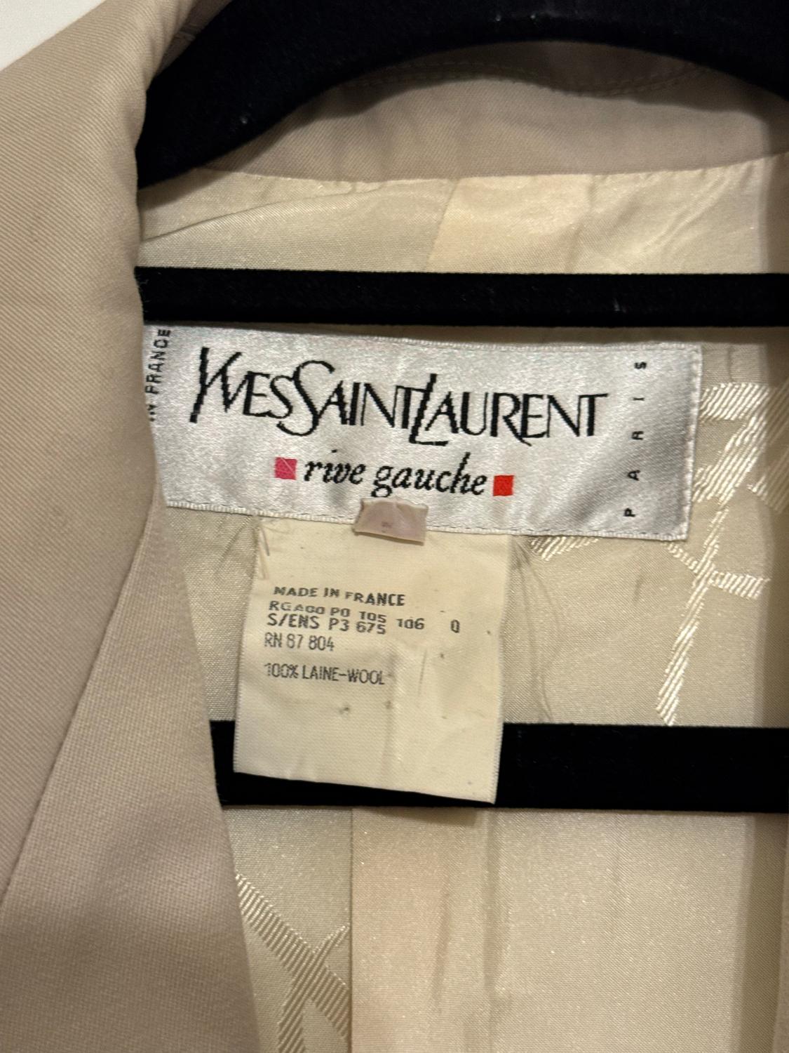 Vintage Yves Saint Laurent Pant Suit 1987 Unisexe en vente