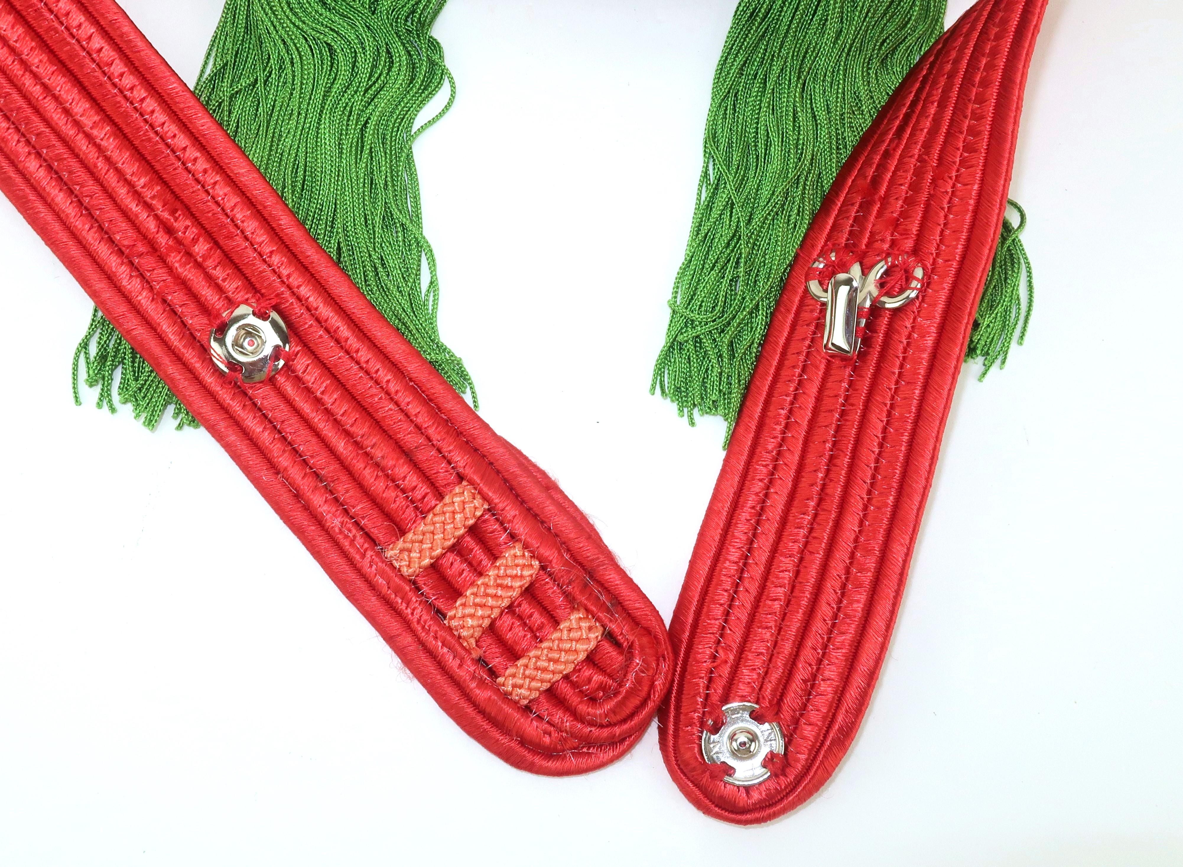Vintage YVES SAINT LAURENT Passementerie Silk Tassel Cummerbund Belt en vente 6