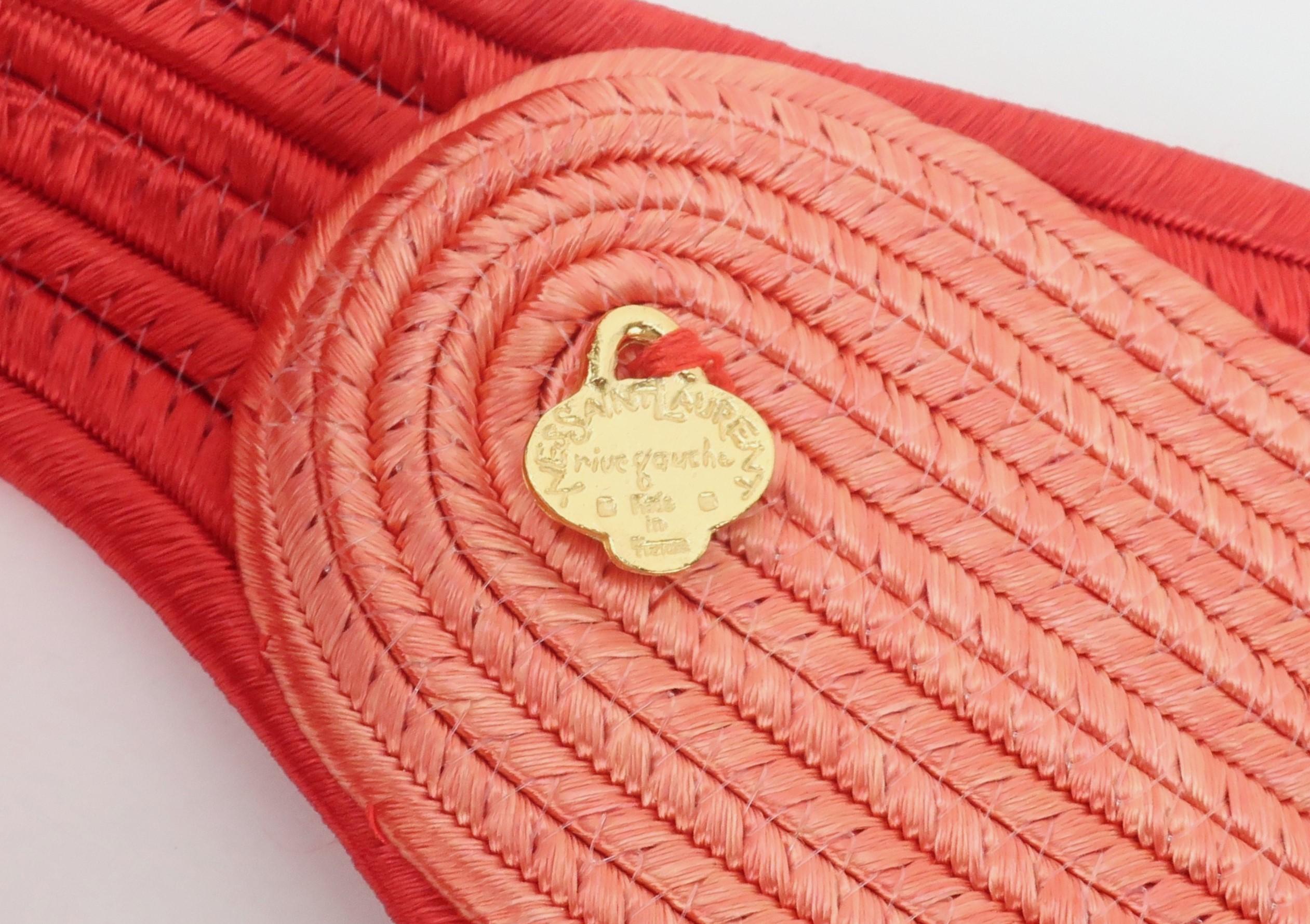 Vintage YVES SAINT LAURENT Passementerie Silk Tassel Cummerbund Belt en vente 7